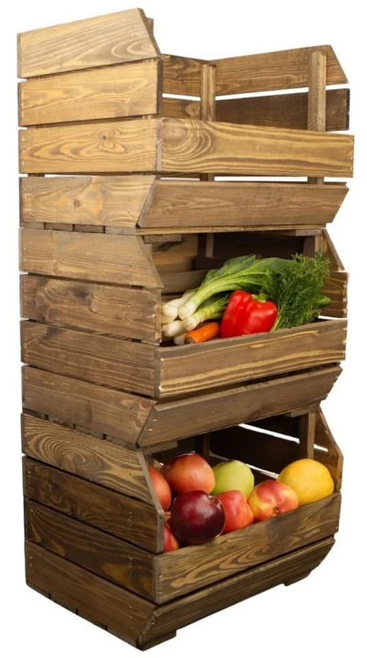 Kistenkolli Altes Land Allzweckkiste 3er Set Palisander Fichtenholz - Bild 2