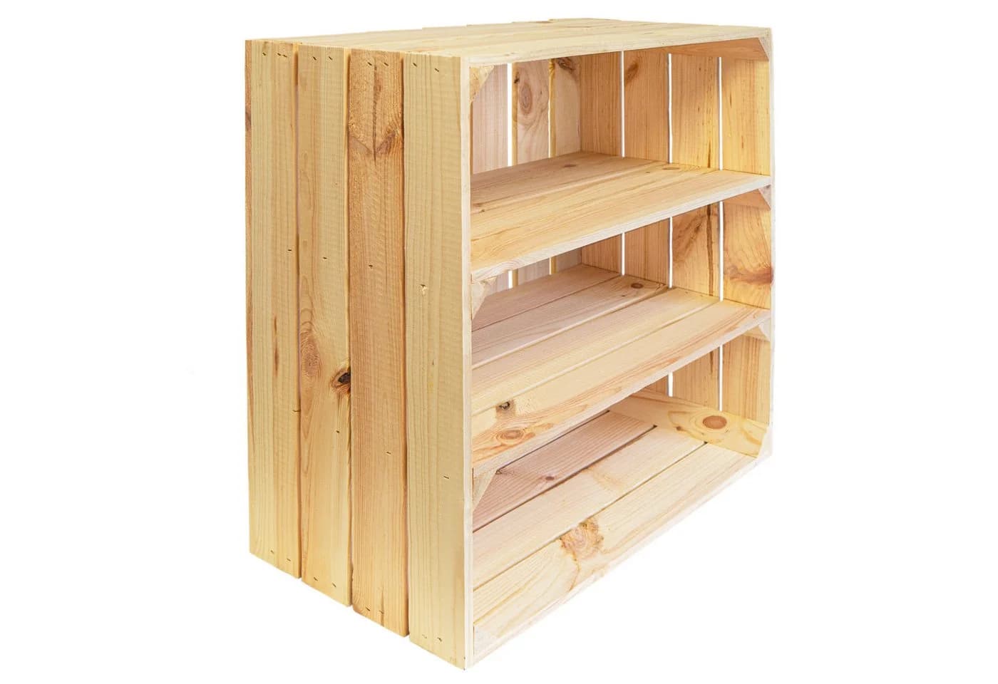 Kistenkolli Altes Land Kistenregal Tamme Massivholz Beige - Bild 5