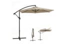 Sekey Sonnenschirm Ø300cm Ampelschirm Taupe UV50+ Bild 1