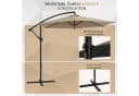 Sekey Sonnenschirm Ø300cm Ampelschirm Taupe UV50+ Bild 5