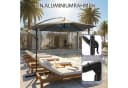 Sekey Sonnenschirm Grau Ampelschirm UV50+ Knickbar Bild 4