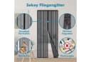 Sekey Magnetisches Fliegengitter für Balkontür Schwarz Ohne Bohren Bild 1