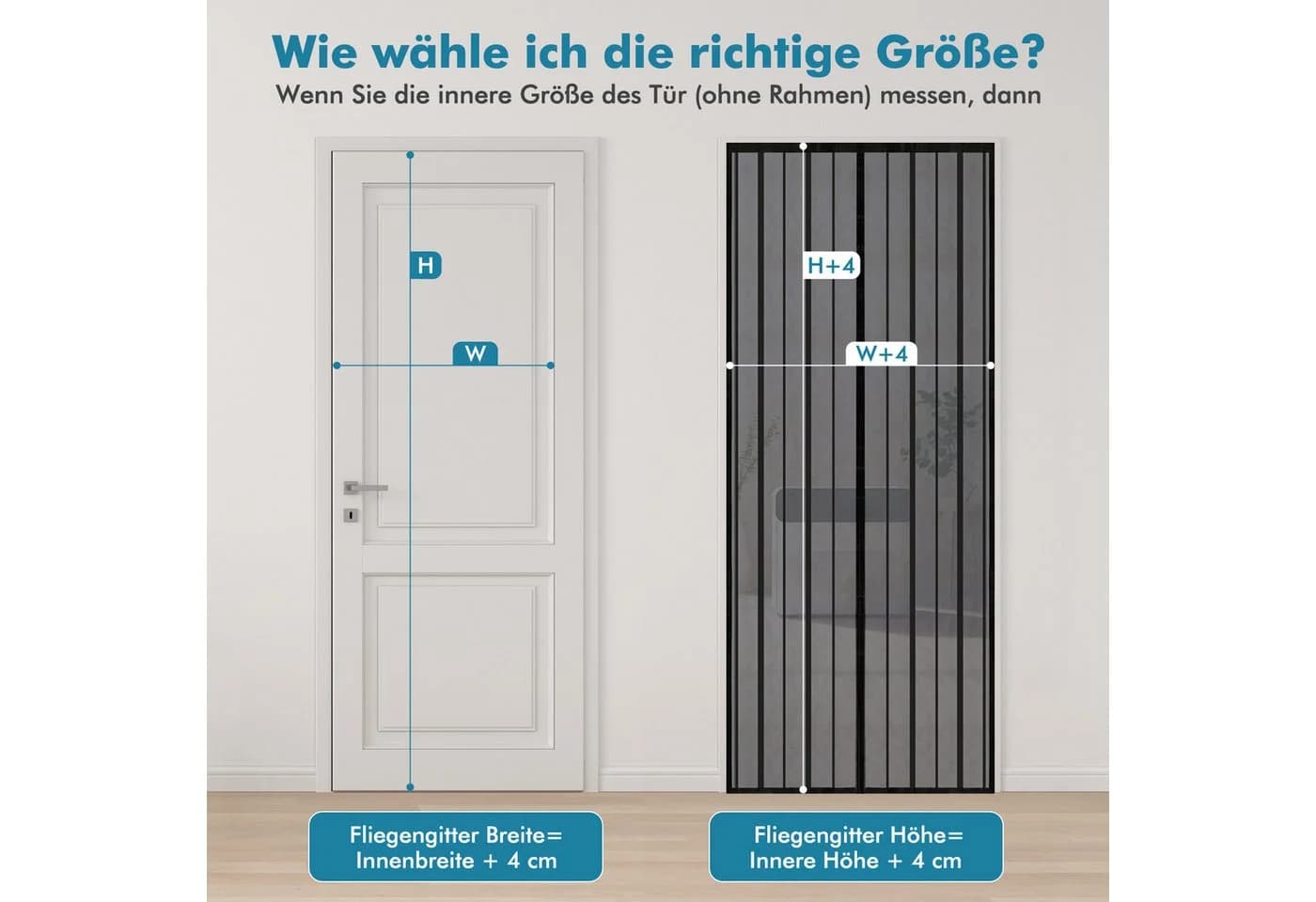 Sekey Magnetisches Fliegengitter für Balkontür Schwarz Ohne Bohren - Bild 5