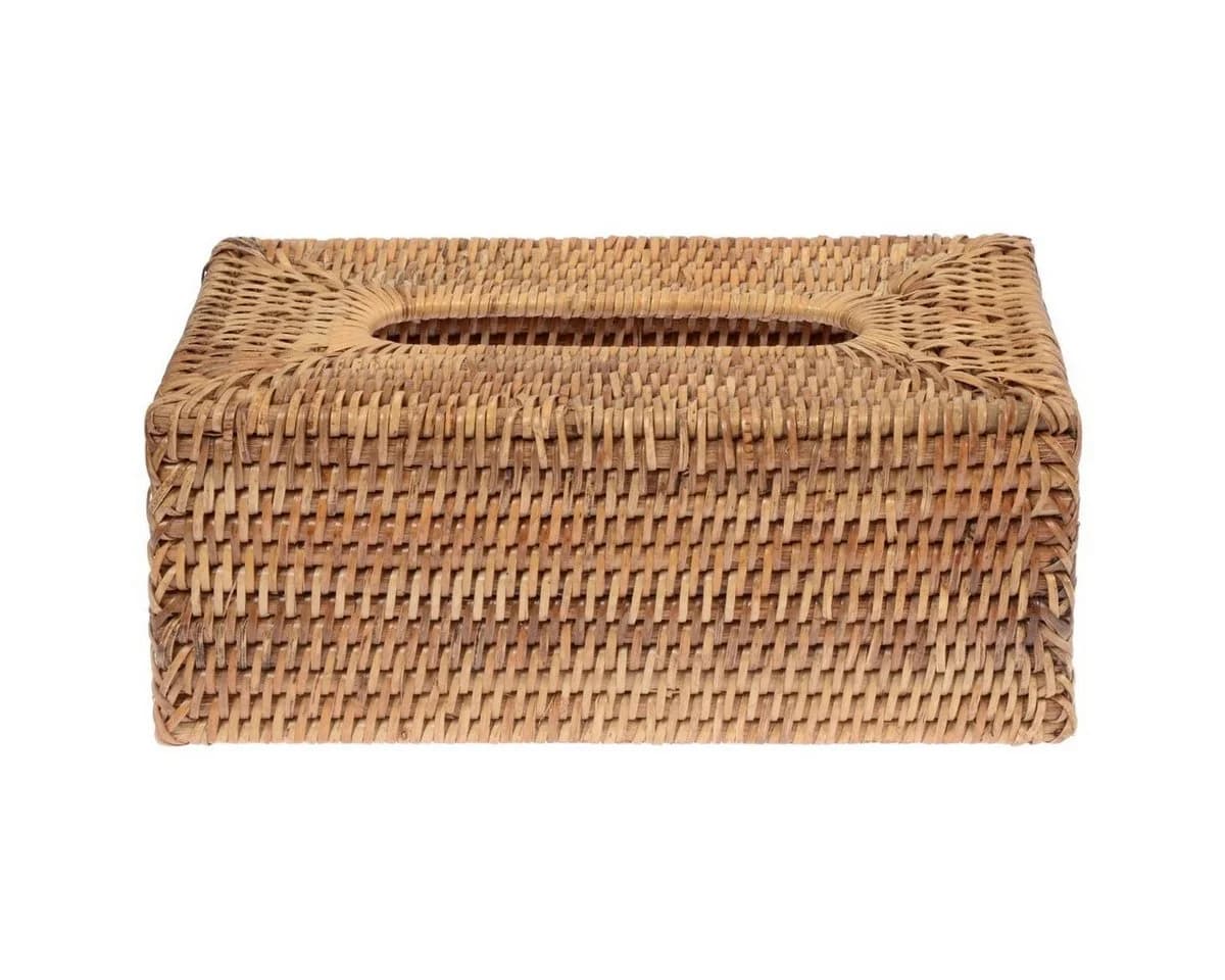 fiolini Papiertuchbox Rechteckig Rattan Natur - Bild 2