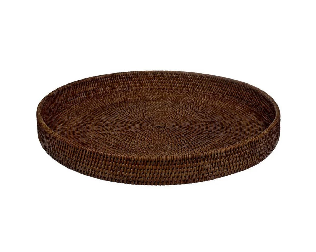 fiolini Dekotablett Rund Ø 48 cm Rattan Handgefertigt - Bild 2