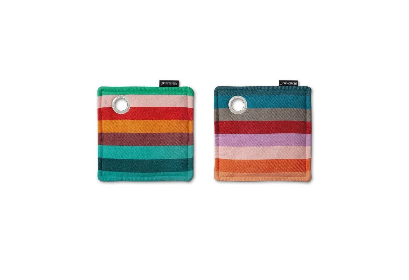 Remember Topflappen Bunt Gestreift 2er Set