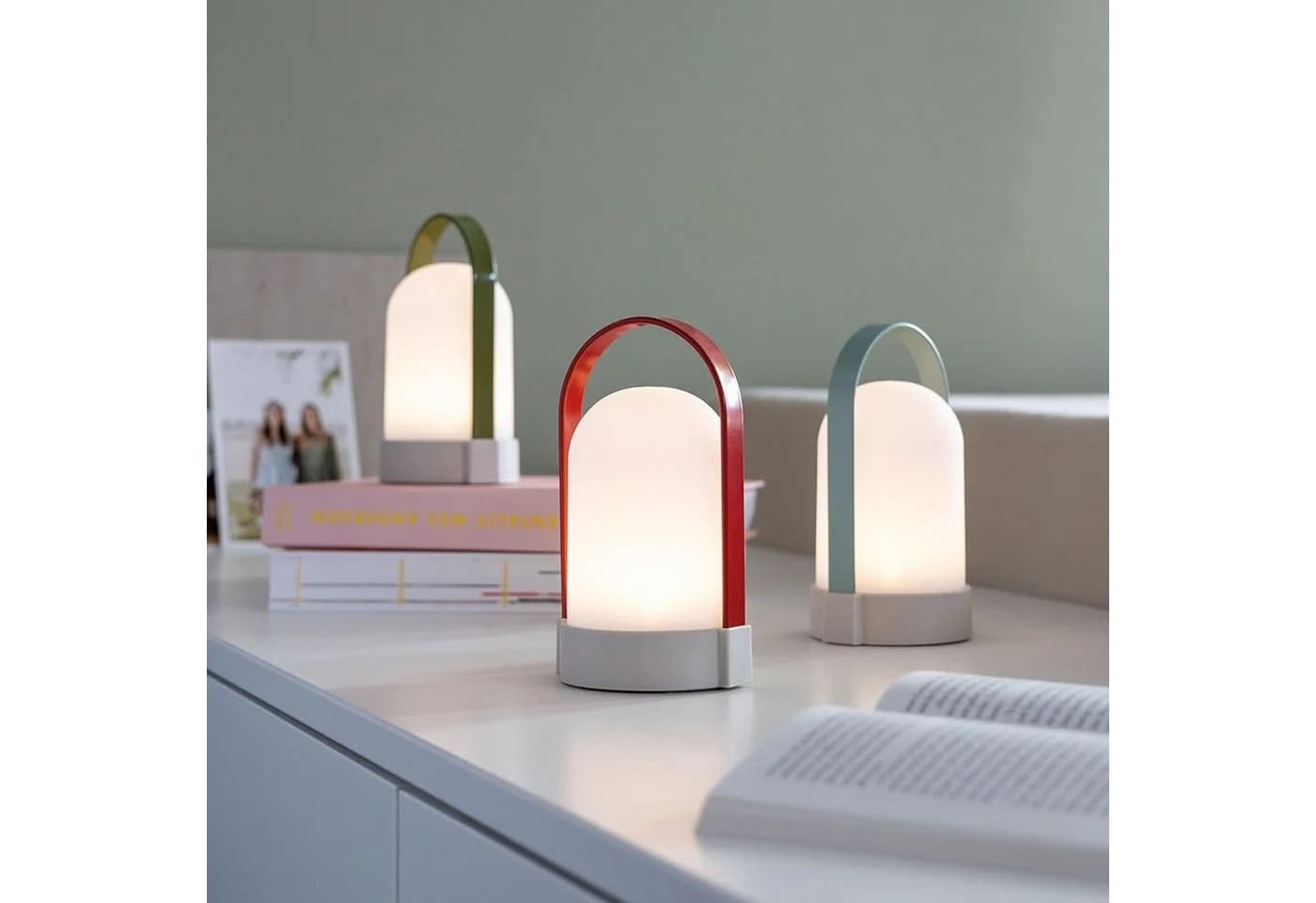 Remember LED Tischleuchte Uri piccolos 3-teiliges Set Bunt - Bild 3