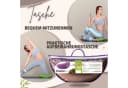 SEI Design Yogakissen Halbmond Grau Buchweizenschalen Füllung Bild 5