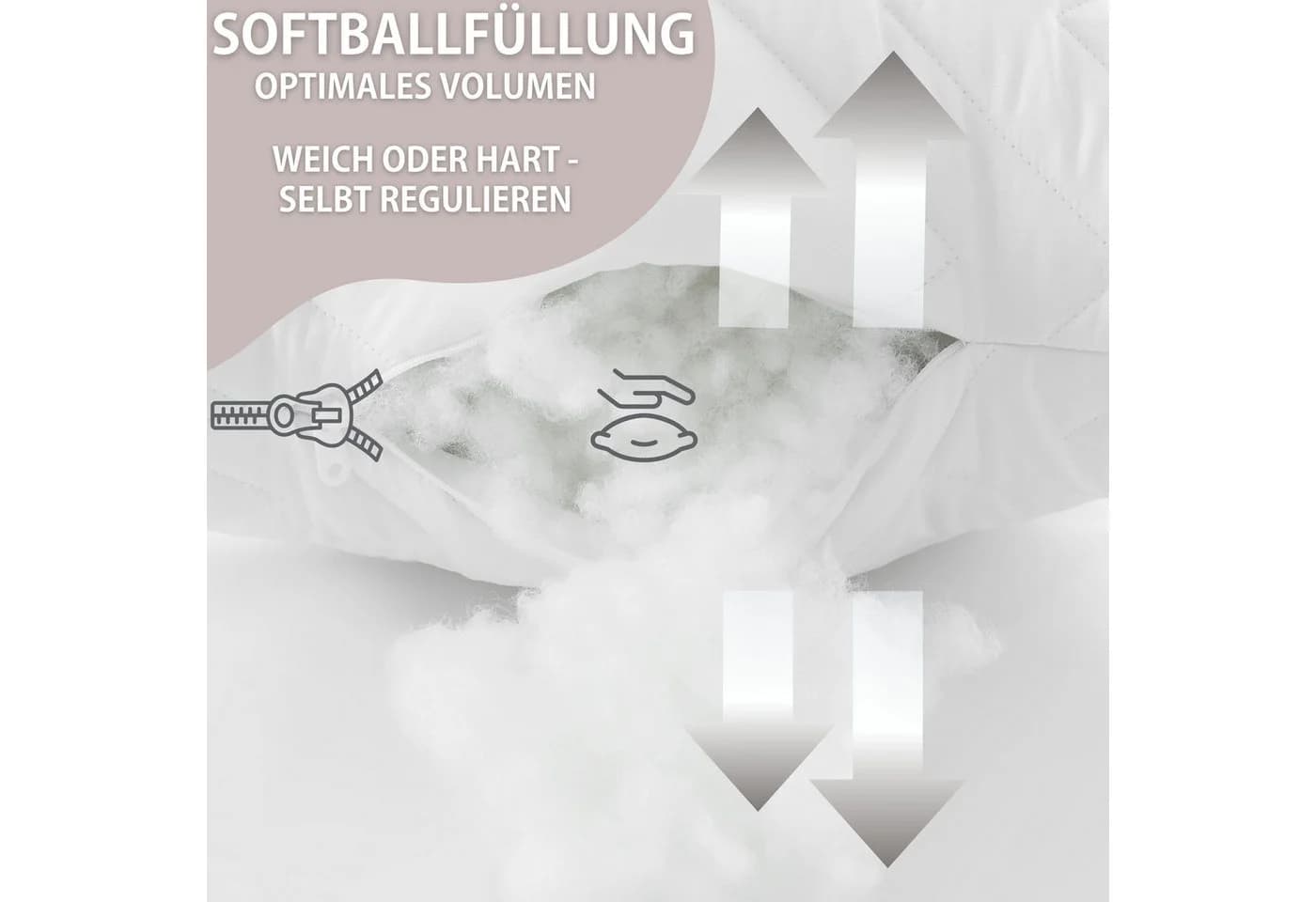 SEI Design Stillkissen Seitenschläferkissen Bodypillow Beige - Bild 5