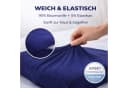 SEI Design Kissenbezug Stretch Bügelfrei Tiefblau 40x60 cm Bild 1