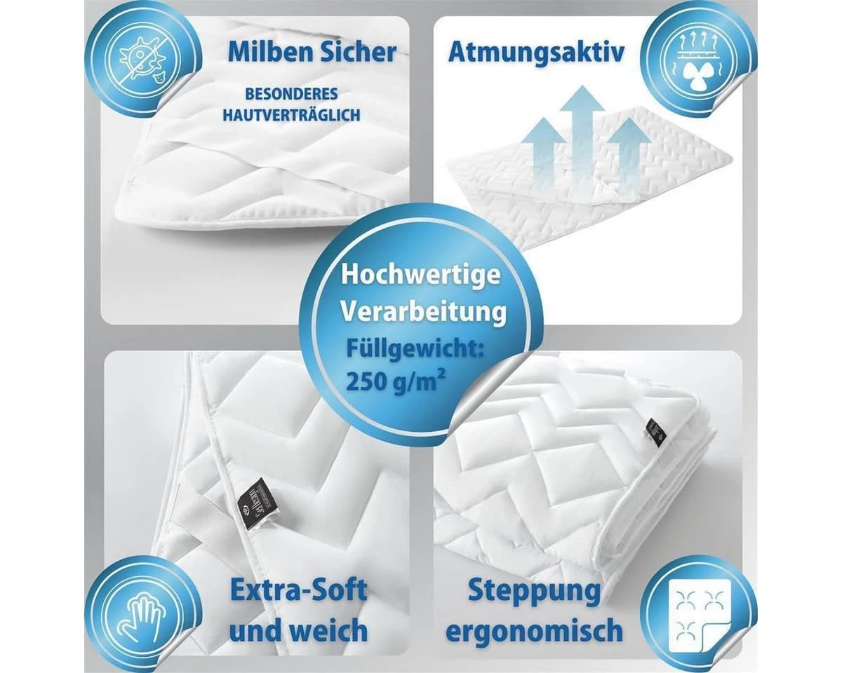 SEI Design Matratzenschoner Ergonomisch Gesteppt Mikrofaser - Bild 5