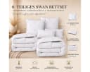 SEI Design SWAN Winterbettset 6-tlg. Mikrofaser 3D-Kissen weiß Bild 1