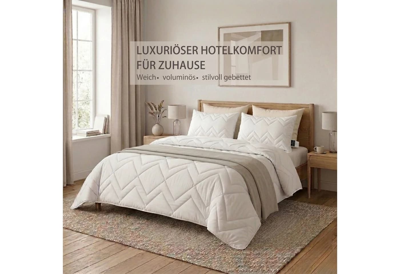 SEI Design Microfaserkissen NORDIC Collection Weiß