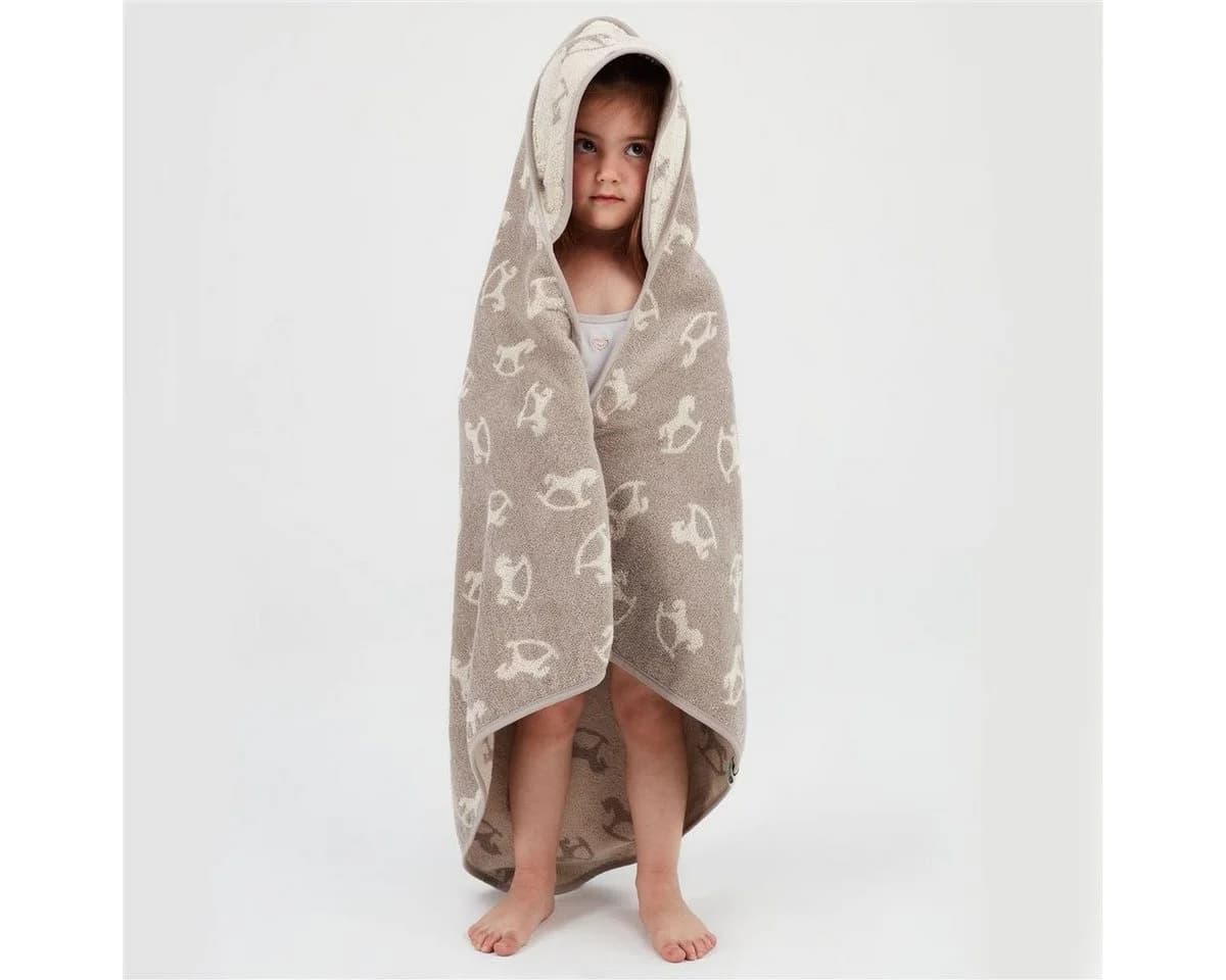 SEI Design Kapuzenhandtuch 80x80 Babyhandtuch Frottee Bio Baumwolle - Bild 3
