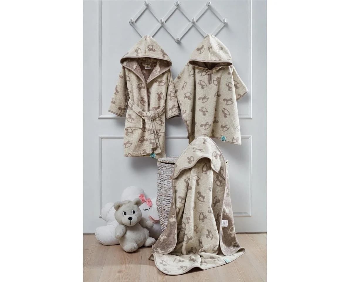 SEI Design Kapuzenhandtuch 80x80 Babyhandtuch Frottee Bio Baumwolle - Bild 5