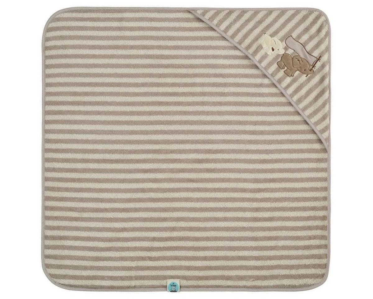 SEI Design Kapuzenhandtuch 80x80 cm Bio-Baumwolle Beige - Bild 5