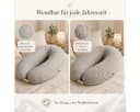 SEI Design Stillkissenbezug XXL Taupe Grey Bio-Baumwolle Bild 1