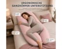 SEI Design Seitenschläferkissen XXL Mikrofaser Rosa/Beige Bild 1