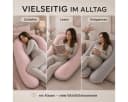 SEI Design Seitenschläferkissen XXL Mikrofaser Rosa/Beige Bild 3
