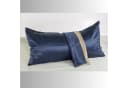 orignee Kissenbezug 100% Seide 19 Momme Blau/Beige Bild 3