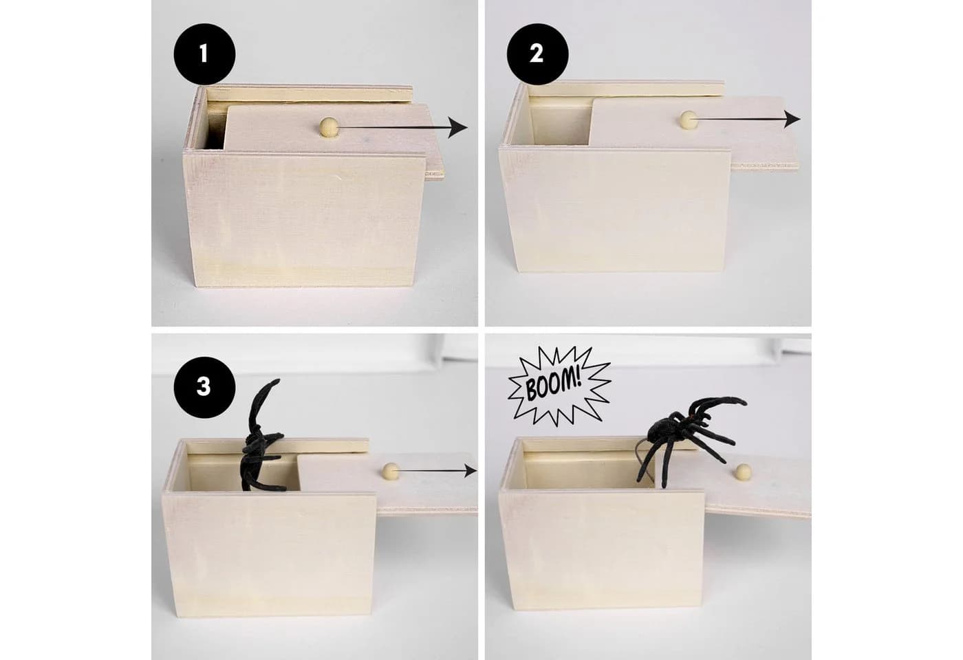 Geschenkehöhle Spider Prank Box Scherzartikel - Bild 3