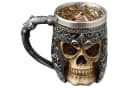 Edelstahl Bierkrug 3D Totenkopf Wikinger Schädel Becher 400 ml Bild 2