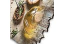 Kreative Feder Wanduhr „Gewürze“ Shabby Style MDF Braun Bild 3