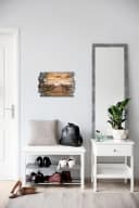 Kreative Feder Schlüsselbrett Shabby Style Holz 5 Haken Bild 3