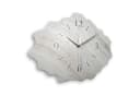 Kreative Feder Wanduhr Beton Marmor-Optik weiß Bild 1