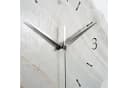 Kreative Feder Wanduhr Beton Marmor-Optik weiß Bild 3