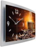 Kreative Feder Wanduhr 3D Designer-Wanduhr Kaffee Bild 1