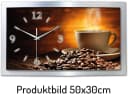 Kreative Feder Wanduhr 3D Designer-Wanduhr Kaffee Bild 2