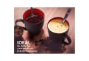 MiaMio Kaffeetassen Set 6x350ml Schwarz/Rot Steingut Bild 1