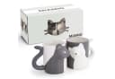 MiaMio Tasse 3D-Katzen 350 ml 2-tlg. Keramik Grau Bild 2