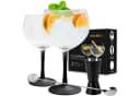 MiaMio Cocktailglas Crystaluna Gin Tonic 650 ml Schwarz 2-tlg. Bild 2