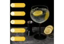 MiaMio Cocktailglas Crystaluna Gin Tonic 650 ml Schwarz 2-tlg. Bild 3