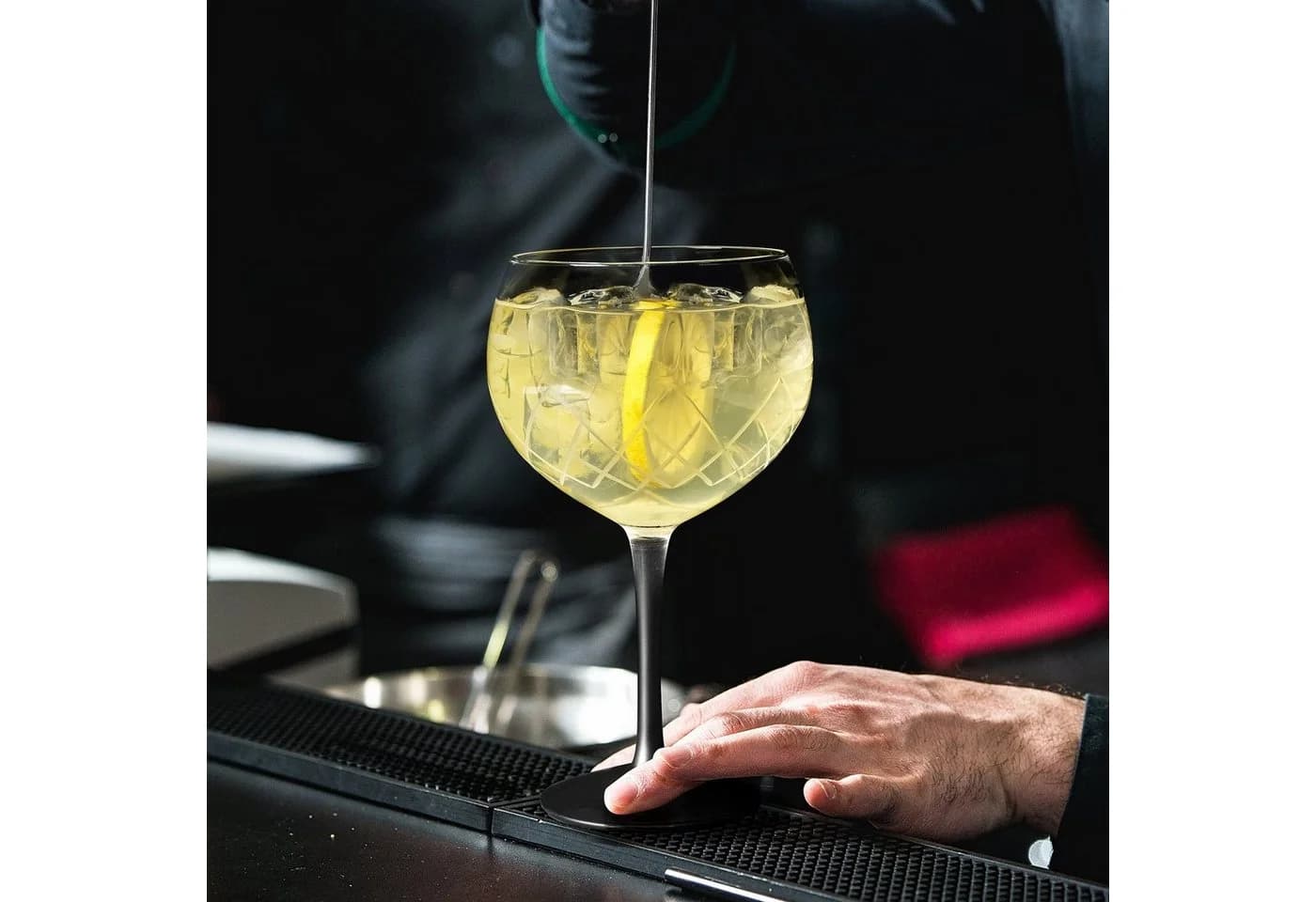 MiaMio Cocktailglas Crystaluna Gin Tonic 650 ml Schwarz 2-tlg. - Bild 5
