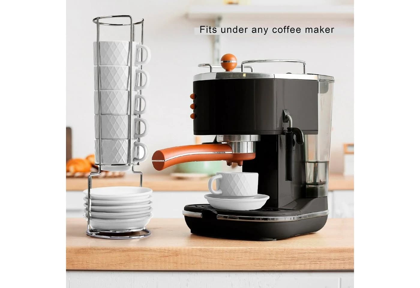 MiaMio Espressotasse Palmanova Weiß 6-tlg. Keramik - Bild 5