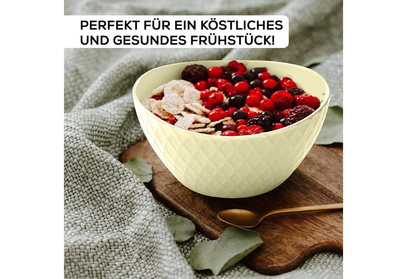MiaMio Müslischüssel Set 6-teilig Grün Palmanova Kollektion - Bild 3