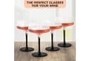 MiaMio Cocktailglas Crystaluna Coupe 280 ml 4-tlg. Schwarz Glas mit Barlöffel Bild 1