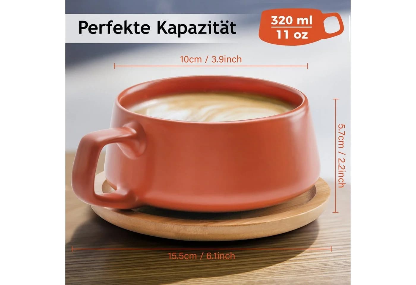MiaMio Cappuccinotasse Beige Luxe Collection - Bild 5