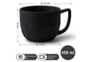 MiaMio 4er Kaffeetassen Set Keramik Schwarz Oasis Collection Bild 1