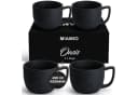 MiaMio 4er Kaffeetassen Set Keramik Schwarz Oasis Collection Bild 2