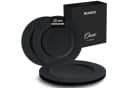 MiaMio Teller 4er Set Keramik Schwarz 23 cm Oasis Collection Bild 2