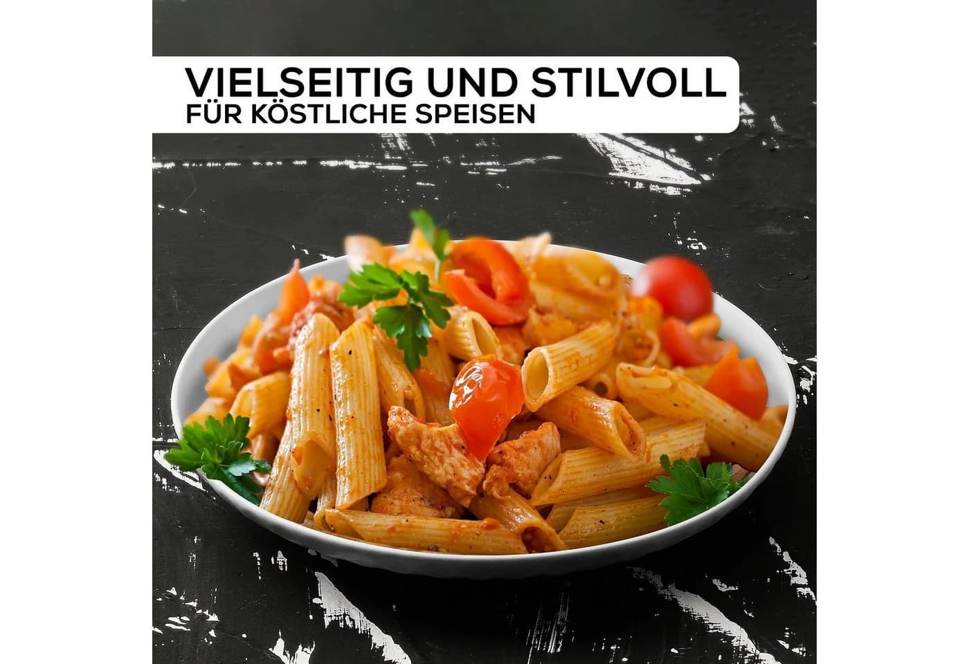 MiaMio Tafelservice Palmanova 24-tlg. Weiß Keramik für 6 Personen - Bild 4