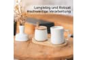 MiaMio Milch- und Zuckerset 5-tlg. Weiß Keramik Bambus Bild 5
