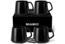 MiaMio Luxe Kaffeebecher 4-tlg. Schwarz 420 ml Keramik Bild 2