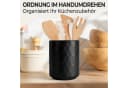 MiaMio Besteckhalter Palmanova Diamantmuster Schwarz 2er-Set Bild 4