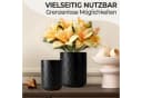 MiaMio Besteckhalter Palmanova Diamantmuster Schwarz 2er-Set Bild 5