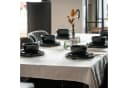 MiaMio Geschirr-Set Luxe Tafelservice 24-tlg. Schwarz Keramik Bild 1